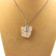 Raw Kunzite Necklace. 16.14 ct.