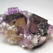 FLUORITE with PHANTOMS, CALCITE