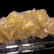 Large Yellow Fluorite w/ Chalcopyrite