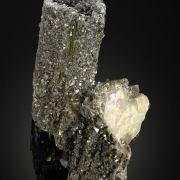 Muscovite ps. Elbaite on Schorl Tourmaline
