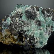 Murdochite, Aurichalcite, Caledonite, Malachite Zincolibethenite?