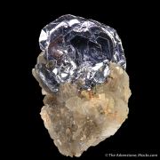 Molybdenite on Quartz