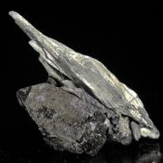 Bismuthinite with Ferberite and Fluorite, Cosalite etc.