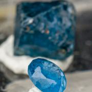 Gahnite rough and cut set