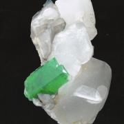 Emerald on Calcite (illustrated)