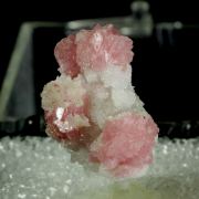 Rhodochrosite on Quartz