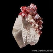 Realgar on Calcite with Picropharmacolite