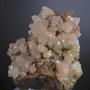 Calcite on Adamite