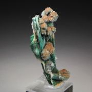 CHRYSOCOLLA pseudomorph, MALACHITE