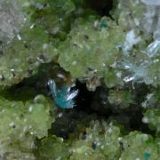 Smithsonite with Aurichalcite, Calcite