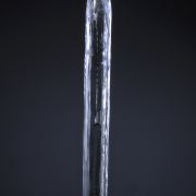 Aquamarine - tapered termination, etched crystal