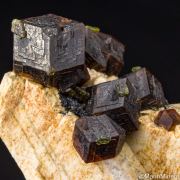 Andradite on Orthoclase