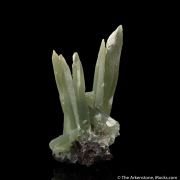 Quartz with Hedenbergite Inclusions on Axinite