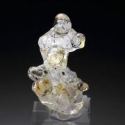 fluorescent OPAL var. HYALITE, CHALCEDONY