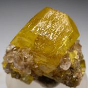 Sulfur with Calcite