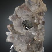Epidote (flower form) on phantom Quartz