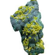 Pyromorphite, malachite