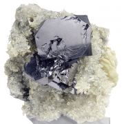Galena, calcite