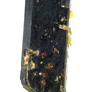 Fluorcalciopyrochlore, zircon, aegirine, titanite