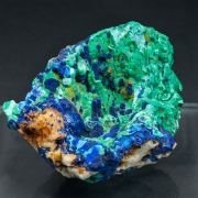Azurite with Malachite