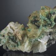 Barite with Malachite - classic USA locale