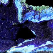 Azurite on Azurite (complete pocket)