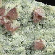 Fluorite on Adularia