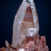 Calcite -Gem clear with phantom