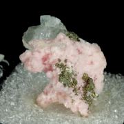 Rhodochrosite with Flourite and Pyrite