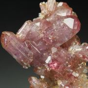 gem VESUVIANITE with RASPBERRY CAPS