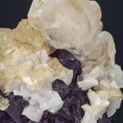 Fluorite with Calcite, Baryte and Dolomite