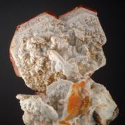 Wulfenite coated with Calcite/ Cerussite
