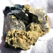 Hematite with Rutile on Quartz