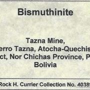 Bismuthinite with Marcasite