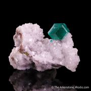 Dioptase with Calcite