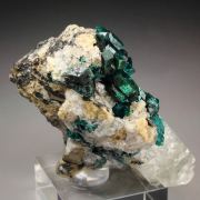 gemmy DIOPTASE, CALCITE