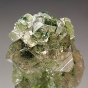 gem GARNET var. GROSSULAR with GREEN CHROMIAN PHANTOMS, DIOPSIDE