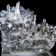 Galena - spinel law twin, quartz