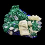 Cerussite, malachite, azurite TN