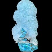 Chrysocolla, quartz, malachite