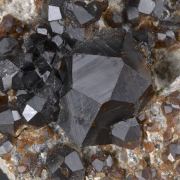 Spessartine on Microcline 