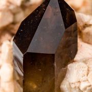 Smokey Quartz on Feldspar