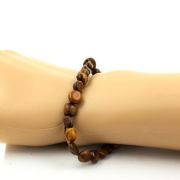 Tiger's Eye from South Africa Bracelet. Customizable size.