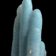 Chrysocolla stalactites - coated by Quartz