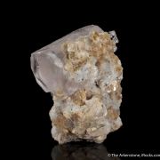 Beryl var. Morganite with Topaz, Muscovite and Albite