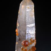 Spessartine on Quartz