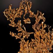 Copper (flattened octahedral crystal tree form)