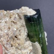 Tourmaline var. Elbaite, Lepidolite - Urubu Mine, Brazil
