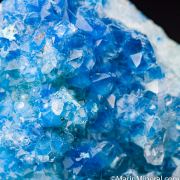 Shattuckite in Quartz