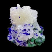 Cerussite, azurite